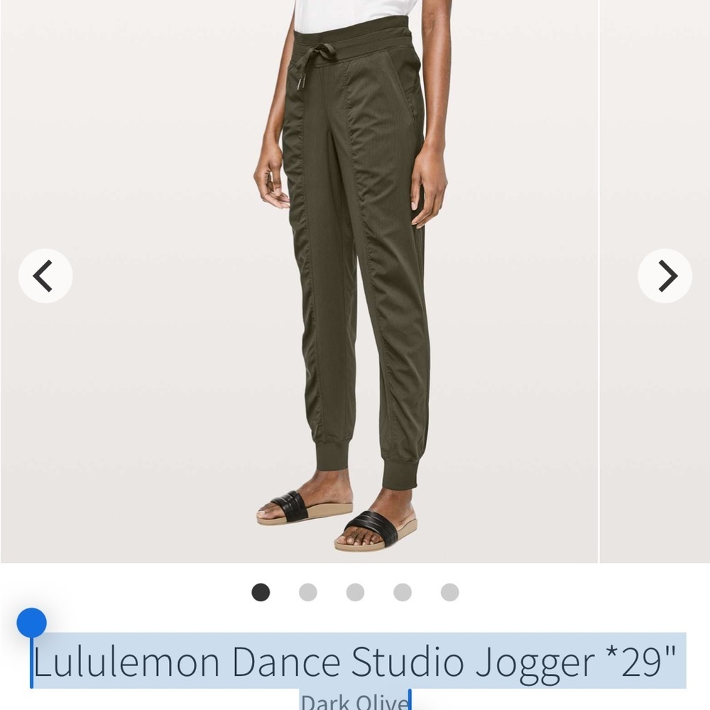 Lululemon Dance Studio Jogger 29" Dark Olive Size 2